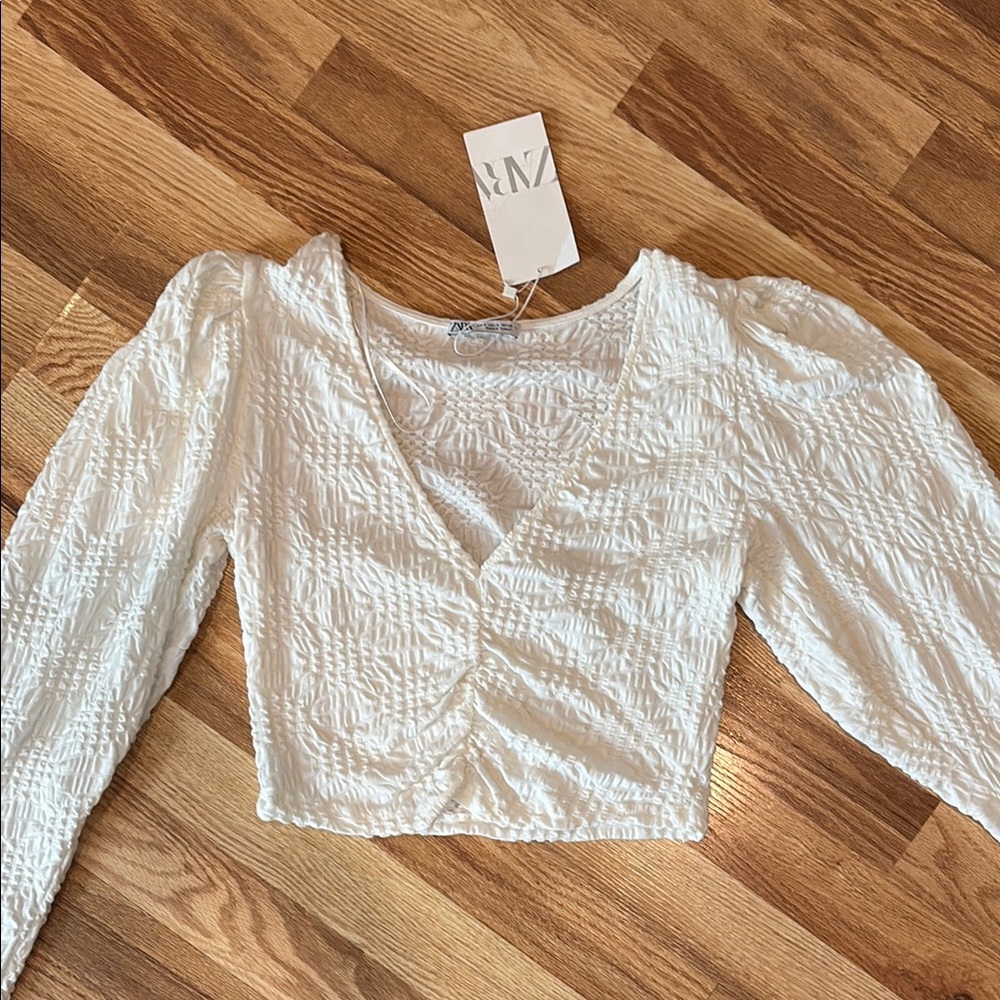White Zara Women's Top